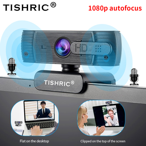 TISHRIC usb webcam 1080p autofocus web cam webcam pc camera for computer webcamera web camera with microphone web camera 1080p ► Photo 1/6