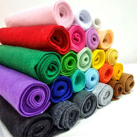 BY THE Yard Soft Felt Fabric Non-woven Felt Fabric DIY Sewing Dolls Crafts Gift Handmade Material 1.4mm Thick  90*90cm Roll ► Photo 1/6