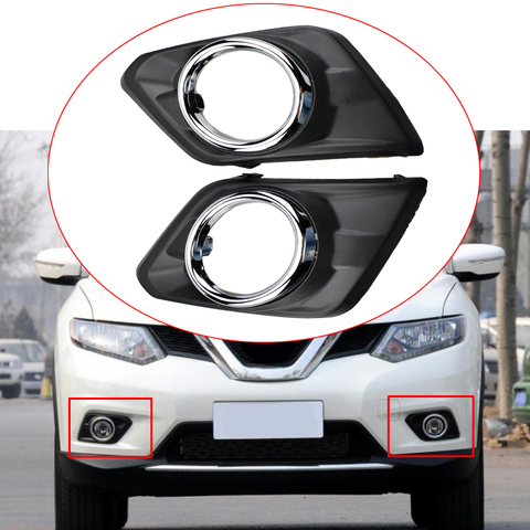 1 Pair Chrome Clear Lens Car Fog Light Lamp For Rogue SUV 2014 2015 2016 X-Trail T32 With Bulbs Switch Bezel Kit Replacement ► Photo 1/6