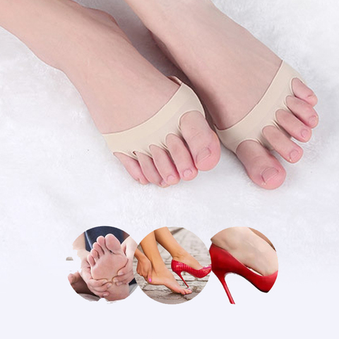 Five Toes Forefoot Pads High Heels Shoes Insoles Calluses Foot Protector Pain Relief Anti Shock Insoles Half Yard Pad Inserts ► Photo 1/6