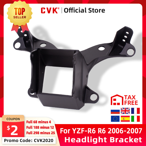 CVK Headlight Bracket Motorcycle Upper Stay Fairing For YAMAHA YZF 600 R6 2006 2007 YZF-R6 06 07 Parts ► Photo 1/6
