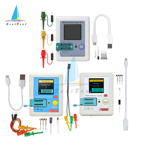 LCR-TC1 TCR-T7 TC-T7-H Transistor Tester Multimeter Colorful Display TFT Diode Triode Capacitance Resistor Meter NPN PNP MOSFET ► Photo 1/6