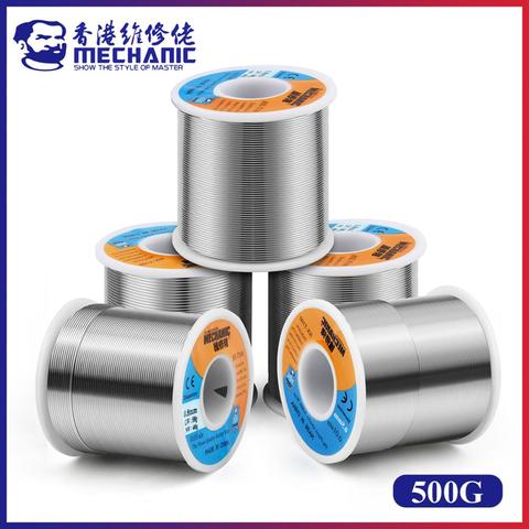 MECHANIC HX-T100 500g 63%/37% Sn/Pb Rosin Core 183℃ Melting Point 0.5mm-1.2mm Solder Wire Welding Flux 1.0-3.0% Iron Cable Reel ► Photo 1/6