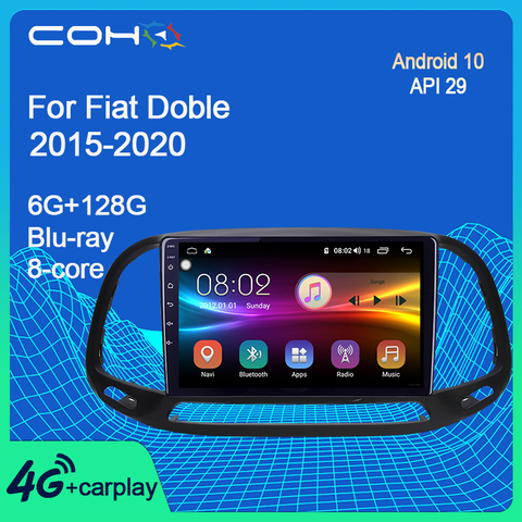 COHO For Fiat Doblo 2015-2022 Car Multimedia Player Radio Gps Navigation Android 10 Octa Core 6+128G ► Photo 1/6