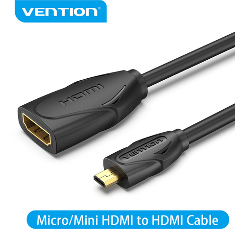 Vention HDMI Extension Cable Micro Mini HDMI to HDMI Cable 1080P Male to Female extender for Monitor TV Projector HDMI Extender ► Photo 1/6