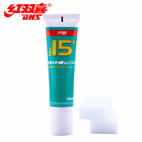 DHS professional glue no.15 voc-free 50ml water glue gum for table tennis rackets ping pong accseeories ► Photo 1/6