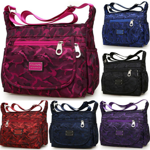 Women's Ladies Waterproof Nylon Shoulder Bag Travel Shopping Messenger Handbag ► Photo 1/6