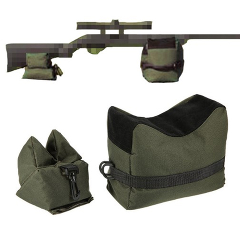 Outdoor Bike Front Rear Bag Support Rifle Sandbag Set Portable Sniper Hunting Tactical Gun Rest Target Stand CS Shooting Bag ► Photo 1/6