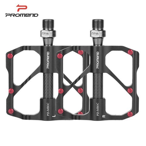 PROMEND Mtb Pedal Quick Release Road Bicycle Pedal Anti-slip Ultralight Mountain Bike Pedals Carbon Fiber 3 Bearings Pedale Vtt ► Photo 1/6