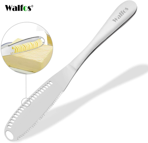 WALFOS Stainless Steel Butter Knife Cheese Dessert Jam Spreaders Cream Knifes Utensil Cutlery Dessert Tools for Toast Breakfast ► Photo 1/6