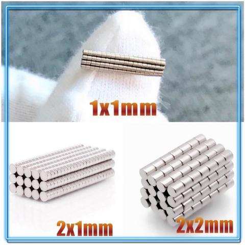Mini Small N35 Round Magnet 1x1 2x1 2x2 mm Neodymium Magnet Permanent NdFeB Super Strong Powerful Magnets 1*1 2*1 2*2 ► Photo 1/6
