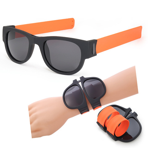 Portable  Sports Outdoor Fold Sun Glasses  New  Anti UV400 Rays CE Fashion Circle Round Sunglasses Polarized For Men and Women ► Photo 1/6