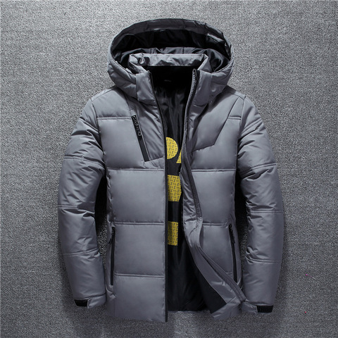 New Winter Jacket Men High Quality Fashion Casual Coat Hood Thick Warm Waterproof Down Jacket Male Winter Parkas Outerwear ► Photo 1/6