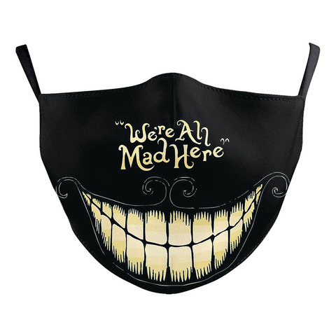 Alice in Wonderland Face Mask We're all Mad here Cosplay Adult Masks ► Photo 1/4