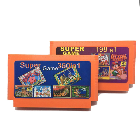 Hot Sale 2 piece Game Collection (360 in 1 + 198 in 1) 60 Pins Game Cartridge For 8 Bit Game Console ► Photo 1/1