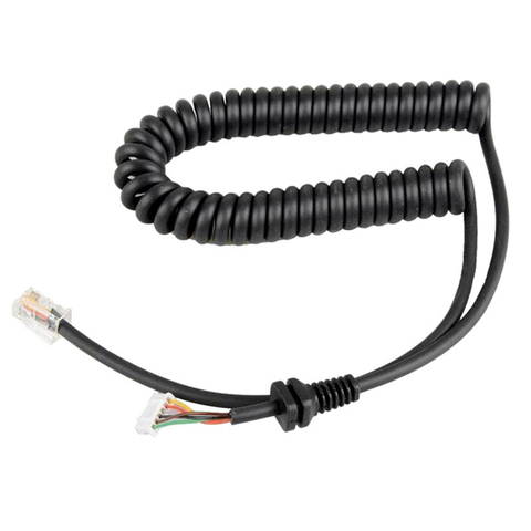 1PC Microphone Replacement Mic Cables Cord Wire for YAESU MH-48A Car Radio Talkie Walkie Telephone Spring Line Car Hand Speaker ► Photo 1/4