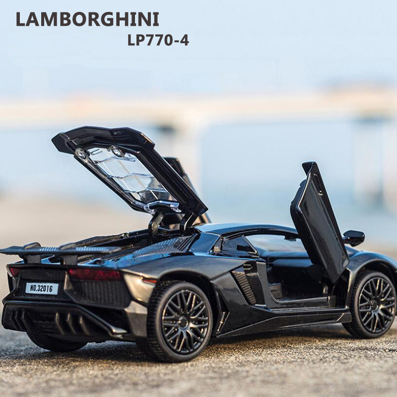 Diecast 1:32 Lamborghini Aventador Racing Model Car&sound&light Kids Toy Gift 