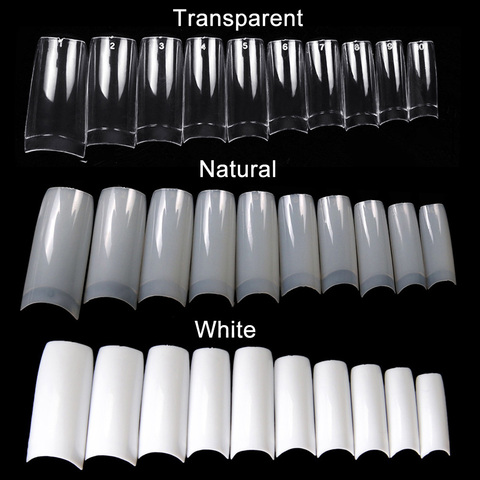 100/500pcs Nails Half French False Nail Art Tips Acrylic UV Gel Manicure Tip  Nail French nail piece finished product MPwll ► Photo 1/6