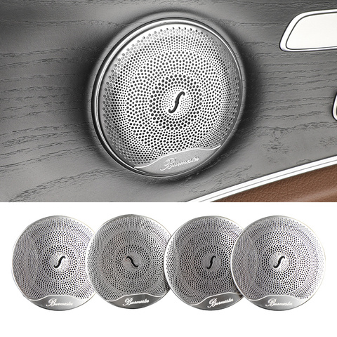 Car Audio Speaker Cover Trim Door Loudspeaker Cover Trim 4PCS/Set for Mercedes Benz E/C/GLC Class W213 W205 Car Accessories ► Photo 1/6