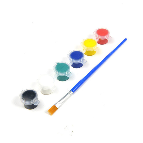6/12 Colors Acrylic Paint Set 3ML diy Graffiti Pigment with Hook Line Pen for Kid Soil Painting Nail Clothes Leather Paint Art ► Photo 1/6