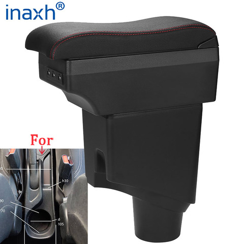 For Toyota Yaris Armrest For Toyota Yaris hybrid Car Armrest box 2022 Retrofit parts Interior Storage box USB LED ► Photo 1/1