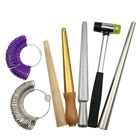 Jewelry Tools Metal Ring Size Stick Mandrel Plastic Finger Gauge Jewelry Measuring Tool ► Photo 1/6