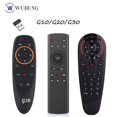 G30 2.4G Gyroscope Wireless Air Mouse IR Learning Smart Voice Remote Control for X96 mini H96 MAX TX6 Android TV Box vs G10 G20 ► Photo 1/3