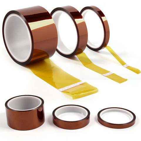 High Temperature Heat Tape Thermal Insulation Tape 5/10/20/30/50mm 100 Resistant High Temperature Polyimide Kapton Tape #1022 ► Photo 1/6