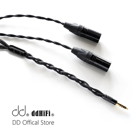 DD ddHiFi DIY-XLR44A Balanced 4.4 to XLR 3pin Analog Cable, Hi-Res Music Player Cable to Speakers ► Photo 1/6