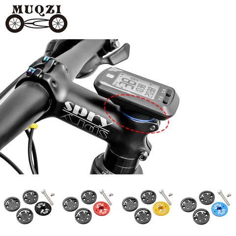 MUQZI Bike Computer Mount Stem Top Cap Stopwatch Bracket MTB Road Bicycle Speedometer Fixed Holder Base For Garmin Bryton Wahoo ► Photo 1/6