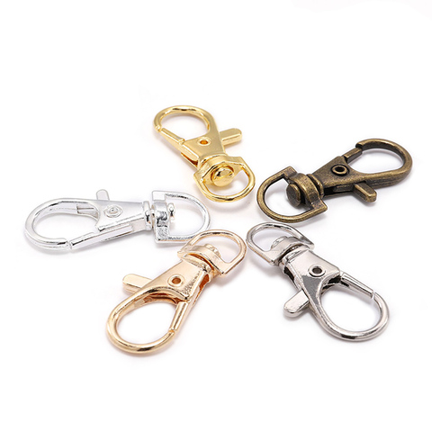 10pcs/lot  Split Key Ring Swivel Lobster Clasp Connector For Bag Belt Dog Chains DIY Jewelry Making Findings ► Photo 1/6