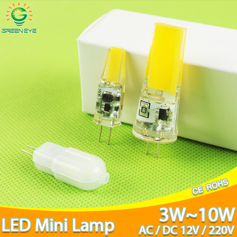 Dimmable 12V/220V Mini G4 LED Lamp COB LED Bulb 4W 6W 10W AC DC LED G4 Chandelier Replace Halogen Light Lampada Bombilla Ampoule ► Photo 1/6