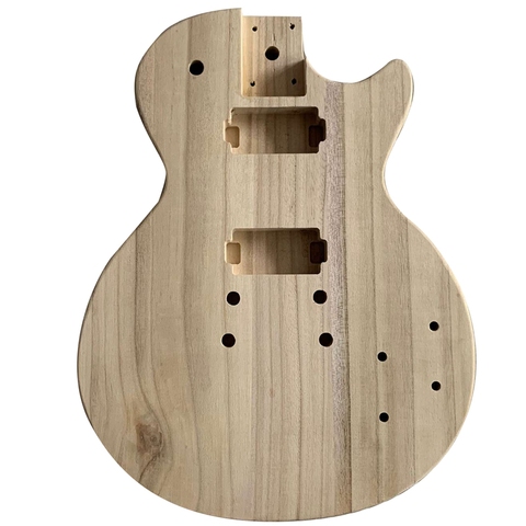 Unfinished Handcrafted Guitar Body Candlenut Wood Electric Guitar Body Guitar Barrel Replacement Parts ► Photo 1/6