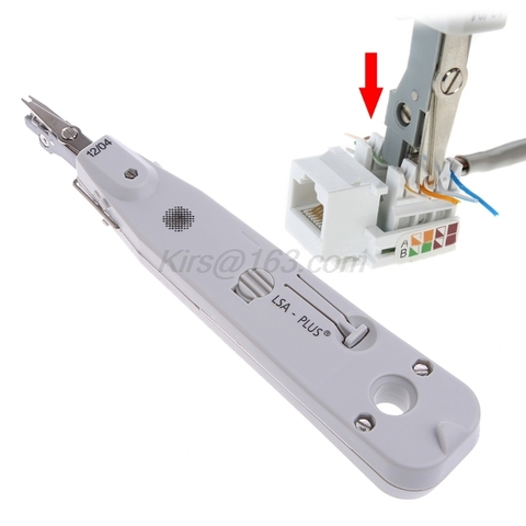 New Adjustable Impact Punch Down Tool Kit With Sensor Ethernet Network Cable Insertion IDC Scissor ► Photo 1/6