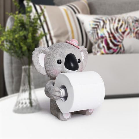 Cute Resin Creative Animals Paper Towel Holder Living Room Bathroom Toilet Paper Holder Toilet Paper Box Paper Towel Holder Roll ► Photo 1/6