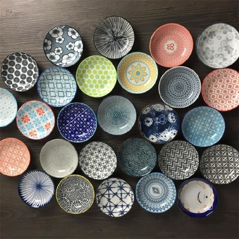 Seasoning hot Sauce Dish cup Ceramic Plate Small Dish Plates Butter mustard Sushi Vinegar Soy Dishes Kitchen Porcelain Saucer ► Photo 1/5