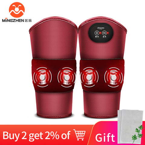 Mingzhen Electric Heating Knee Pad Pain Massager Vibrator Infrared Physiotherapy Relief Bone Care Protector Massage Support ► Photo 1/6