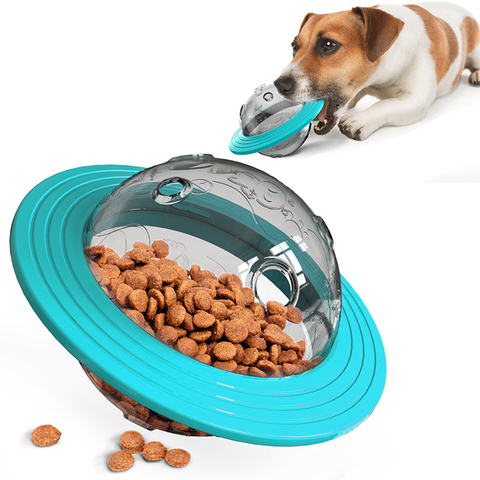 Flying Saucer Dog Game Flying Discs Toys Cat Chew Leaking Slow Food Feeder Ball Puppy IQ Training Toy Anti Choke Puzzle Dogs ► Photo 1/6