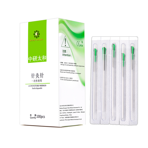 1000pieces Acupuncture Needle Disposable Needle disposable Sterile acupuncture needle with tube one needle with one guide tube ► Photo 1/6