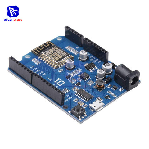 diymore WeMos D1 WiFi UNO R3 Development Board Based ESP8266 ESP-12E ESP-12 Wireless WIFI Module for Arduino IDE ► Photo 1/6