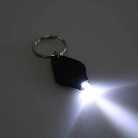 LED Mini Key Chain Light Outdoor Camping Emergency Key Ring Light  Squeeze Light Micro Flashlight Torch Built-in CR2016 Battery ► Photo 1/6