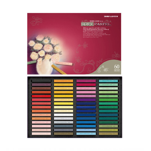 SIMBALION Non Toxic Colored Soft Pastels/Chalks/Sticks/Crayons 12/24/36/48/60 Colors Drawing Coloring Art Stationery Supplies ► Photo 1/1