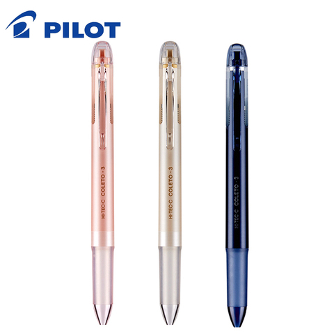 1pcs Pilot 3 Color Multi-Function Module Pen Coleto Pen Box Card Head Neutral Solid Color Pen Case Without Refill Pen Holder ► Photo 1/6
