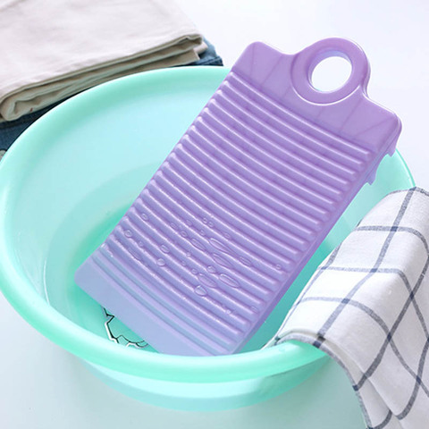 1Pcs Portable Thicken Mini Washboard Antislip Laundry Accessories Washing Board Plastic Clothes Cleaning Tools ► Photo 1/6