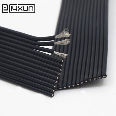 5/10metre 22AWG Silicone Ribbon Cable 2P 3P 4P 8P 10P 12P 14P High Temperature Super Soft Parallel Wire -60°~+200°C 063x0.08TS ► Photo 1/6