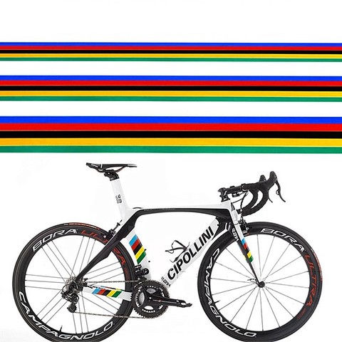 1Pc Bicycle Sticker Reflective Rainbow Decoration Sticker DIY MTB Bike Modified Sticker Cycling Frame Sticker ► Photo 1/4