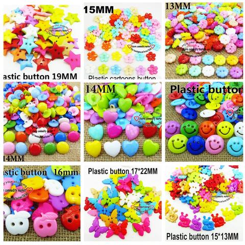 100PCS Plastic  star buttons garment toy coat boots sewing clothes accessory decoration Kid duck button P-9 ► Photo 1/6