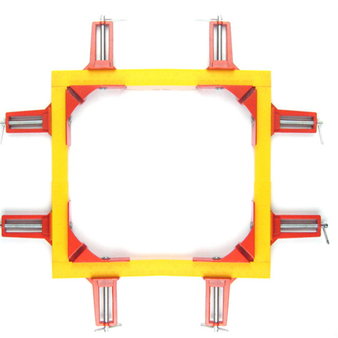 4 PCS Rugged 90 Degree Right Angle Clamp DIY Corner Clamps Quick Fixed Fishtank Glass Wood Picture Frame Woodwork Right Angle ► Photo 1/6
