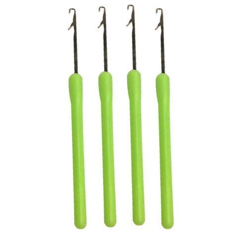 4Pcs Five-sided Crochet Knitting Hook Needles Template Bending Shape Plastic Handle Steel Crochet Knitting DIY Kit Sewing Tools ► Photo 1/4