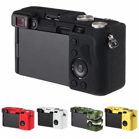 Top Texture Design Rubber Silicone Case Body Cover Protector Frame Skin for Sony A7C Alpha 7C ILCE-7C Camera Soft ► Photo 1/6